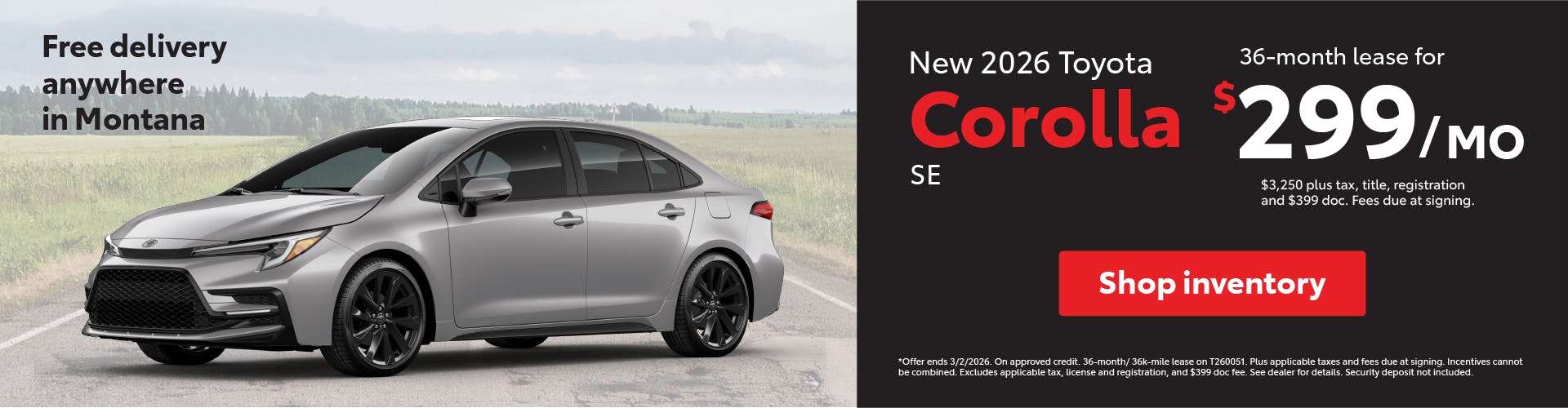 Corolla Lease February