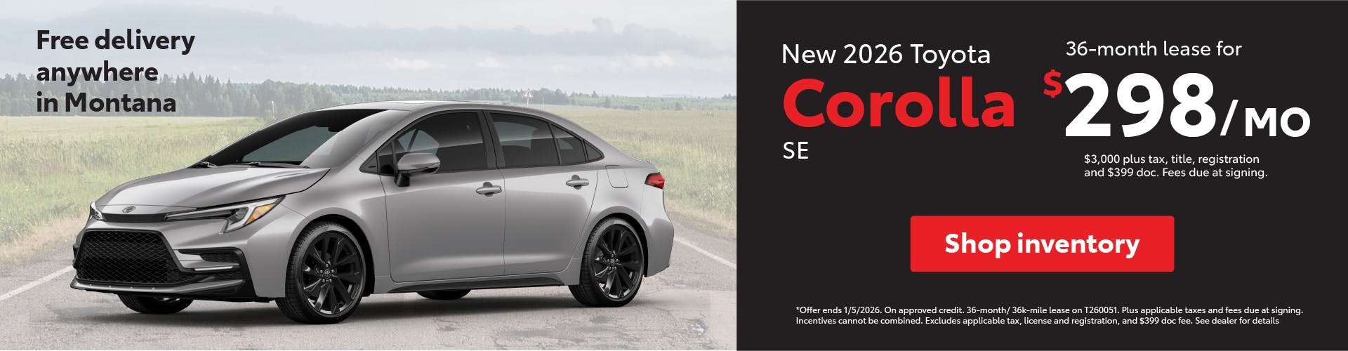 Corolla Lease December