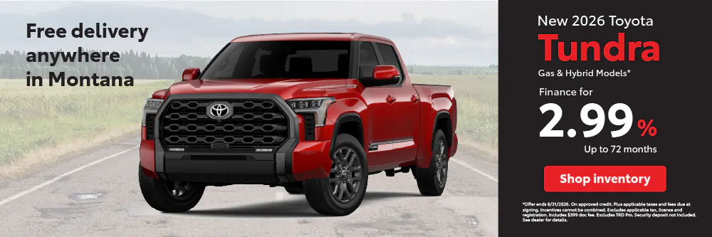 Tundra APR August | Toyota of Bozeman