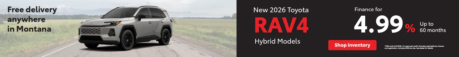 Rav4 APR April | Toyota of Bozeman