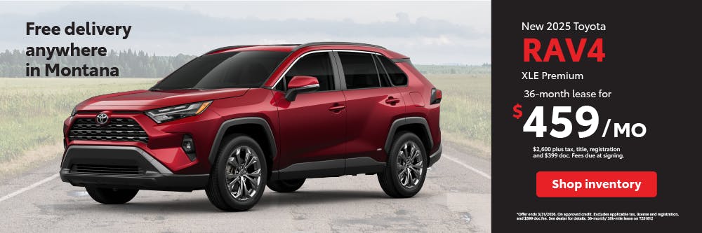 rav4 lease March | Toyota of Bozeman