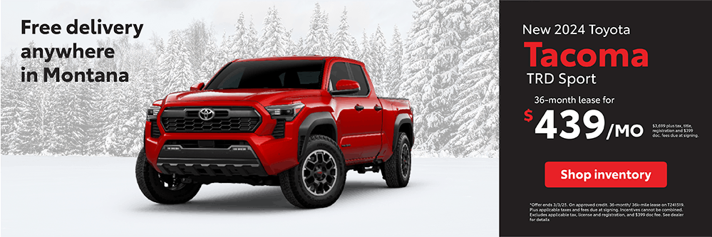 Tacoma lease | Toyota of Bozeman