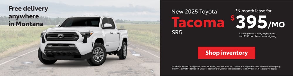 Tacoma Lease May | Toyota of Bozeman