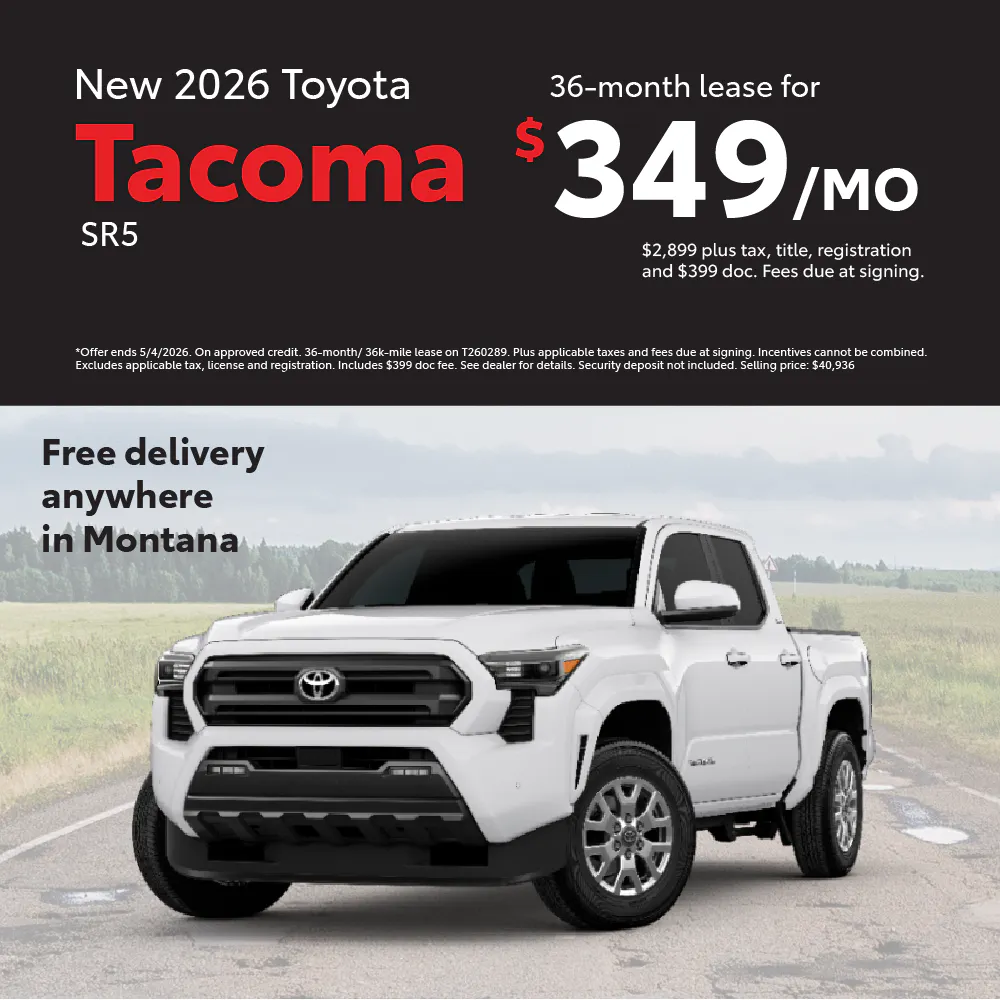 Tacoma Lease April | Toyota of Bozeman