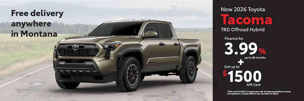 Tacoma TFS August | Toyota of Bozeman