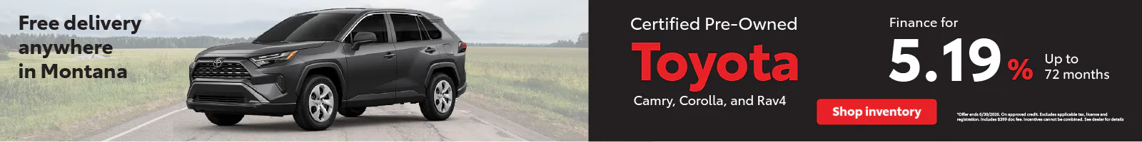 CPO APR June | Toyota of Bozeman