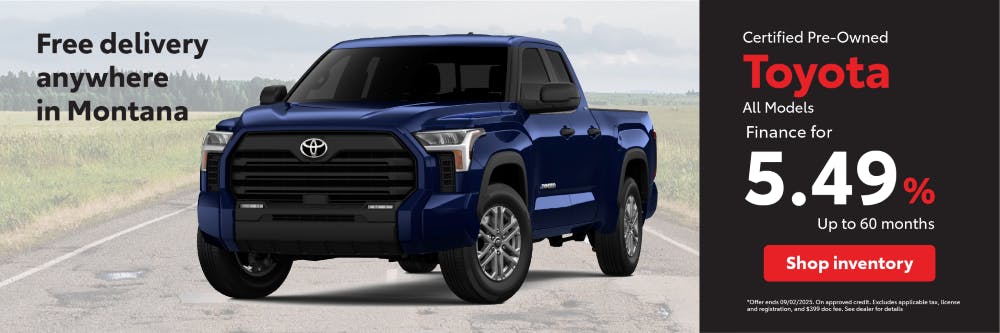 CPO APR August | Toyota of Bozeman