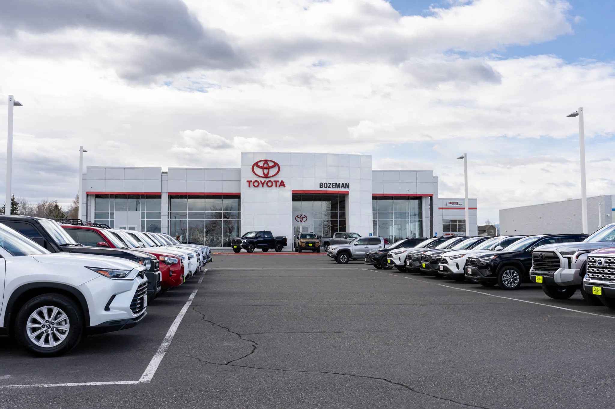 Toyota of Bozeman car lot