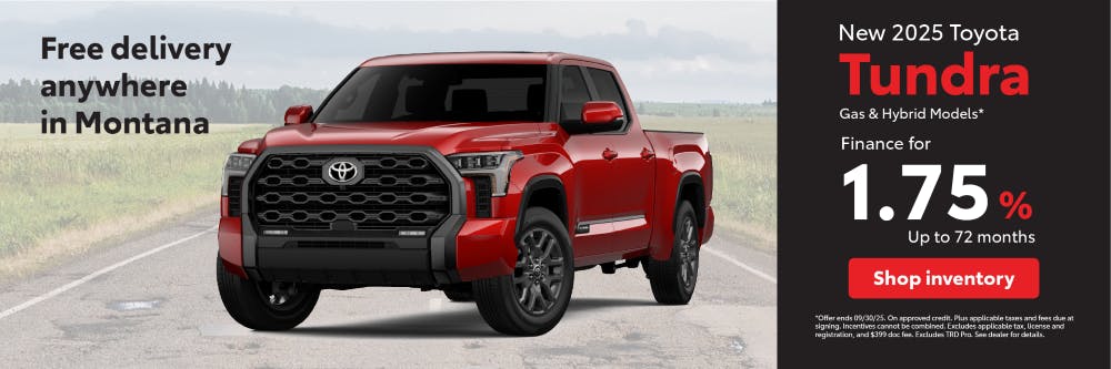 Tundra APR September | Toyota of Bozeman