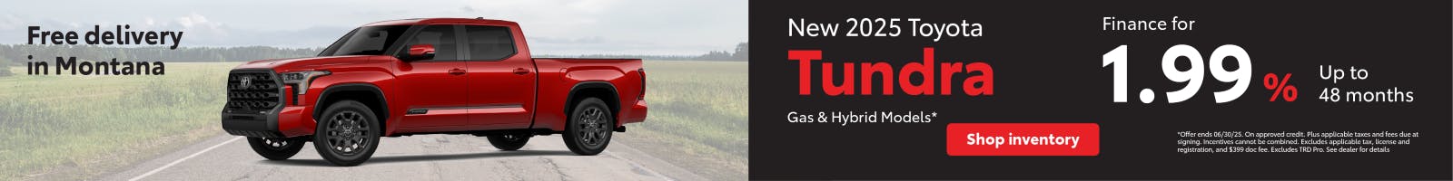 Tundra APR June | Toyota of Bozeman