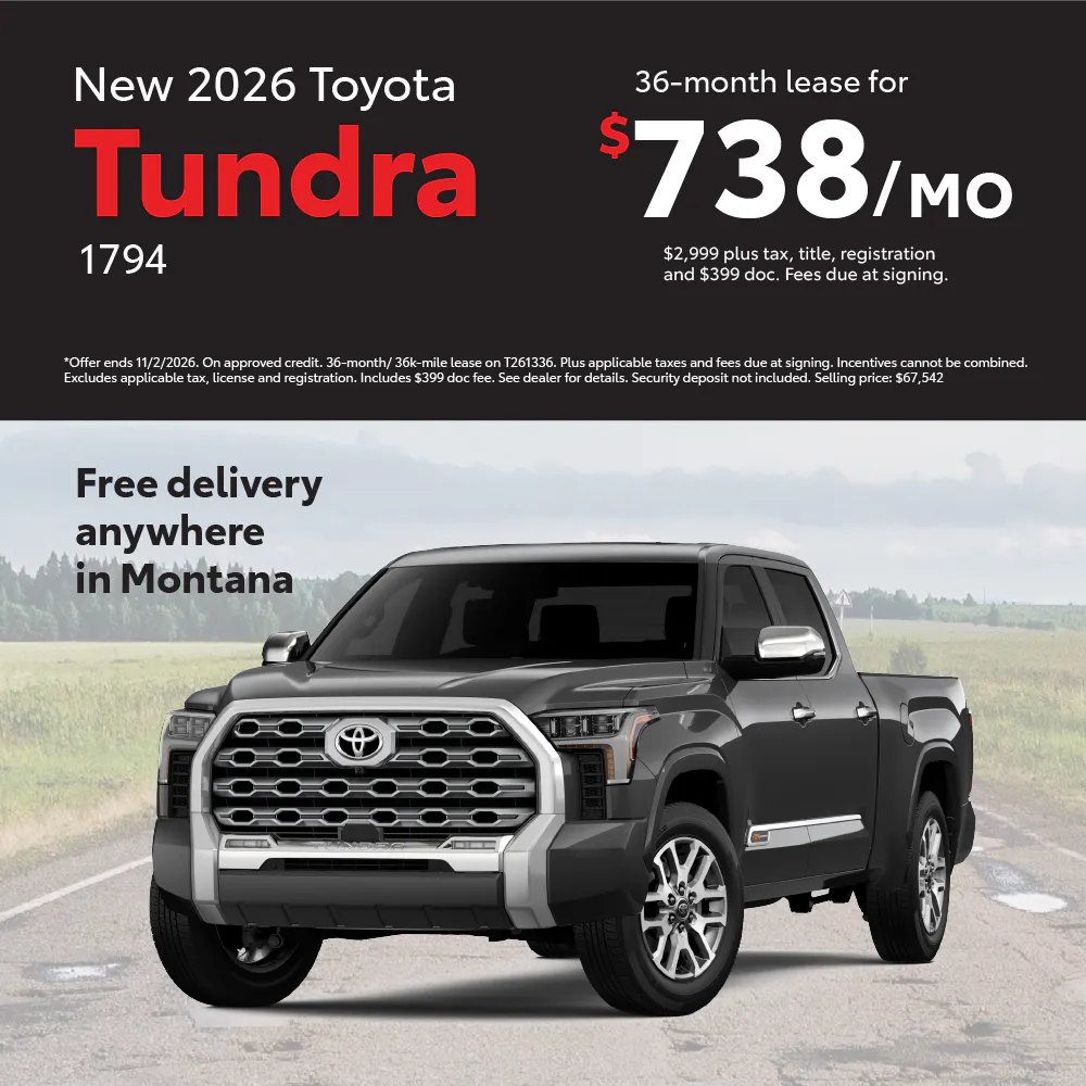 October Tundra Lease Special