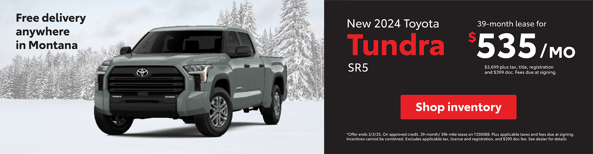 Tundra SR5 Lease