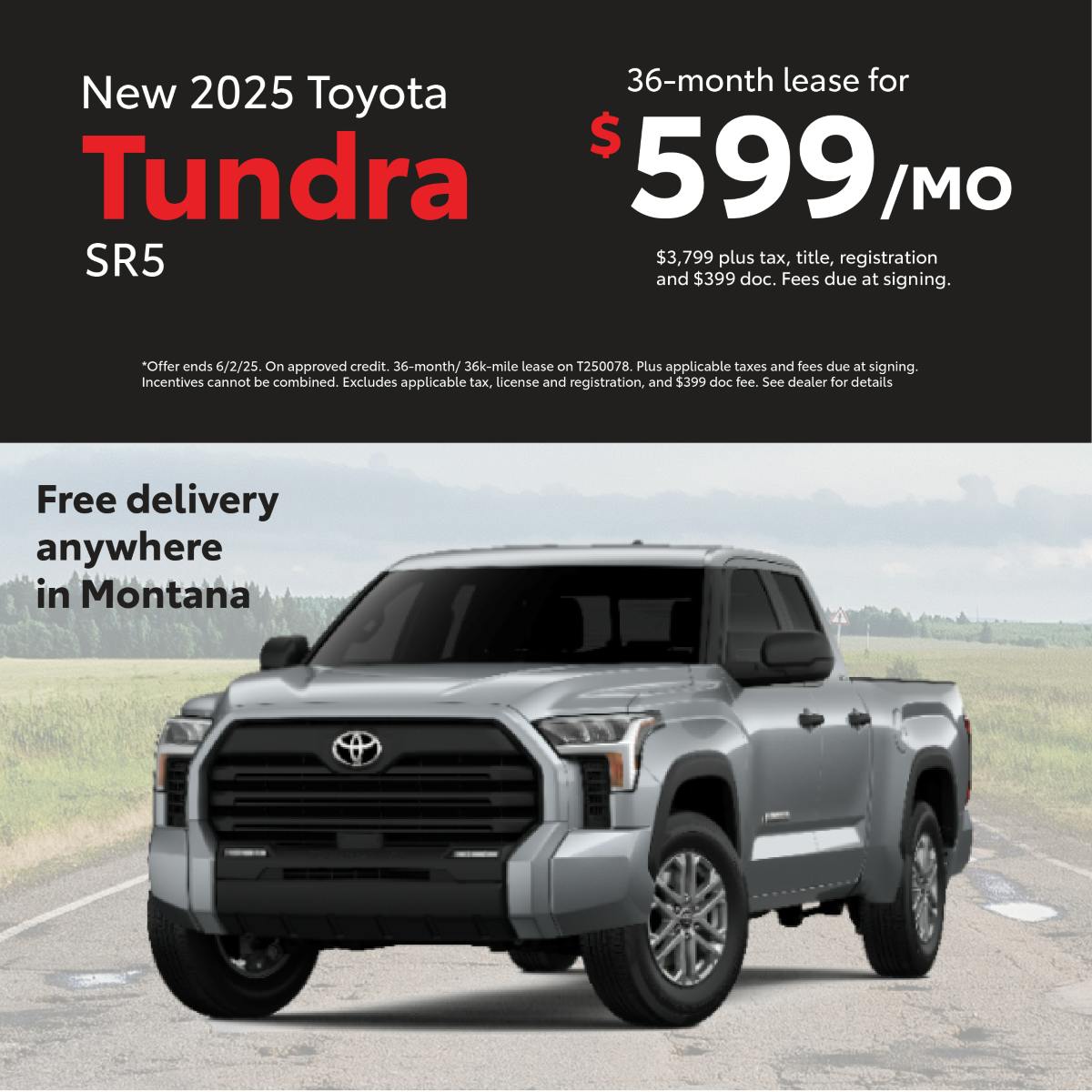 Tundra Lease May | Toyota of Bozeman