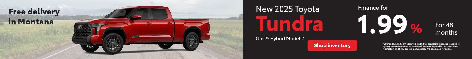 Tundra APR March | Toyota of Bozeman