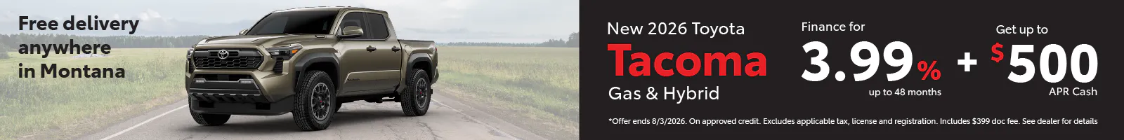 Tacoma TFS July | Toyota of Bozeman