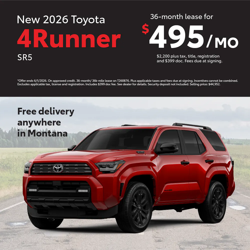 4Runner Lease May | Toyota of Bozeman