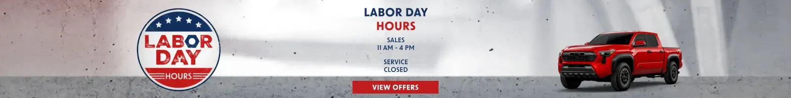 Labor Day Hours | Bristol Toyota