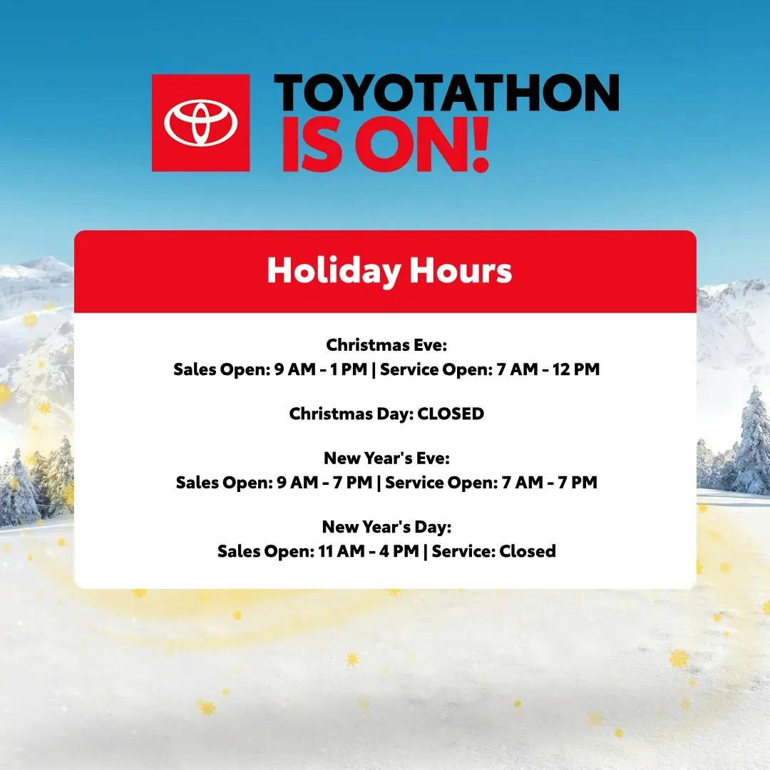 Holiday Hours 2025-2026