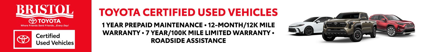 Toyota certified vehicles | Bristol Toyota