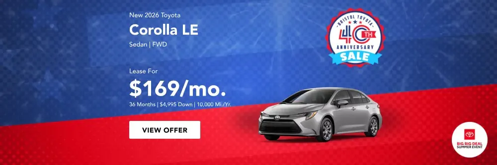 New 2026 Toyota Corolla LE | Bristol Toyota