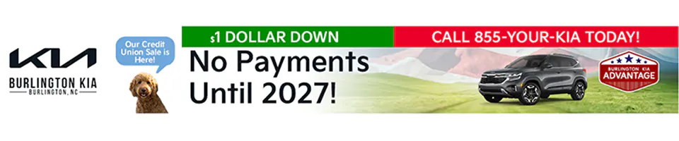 No Payment Until 2027 | Burlington Kia of NC