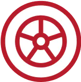 Tire and wheel coverage icon