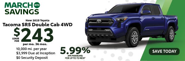 New 2025 Toyota Tacoma SR5 Double Cab 4WD | Canobie Lake Toyota