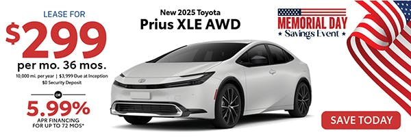 New 2025 Toyota Prius XLE AWD | Canobie Lake Toyota