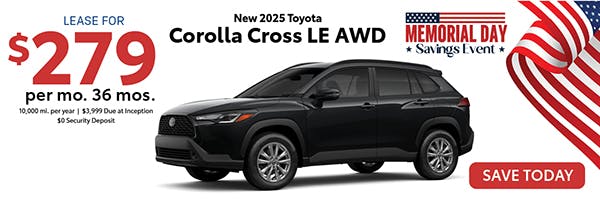New 2025 Toyota Corolla Cross LE AWD | Canobie Lake Toyota