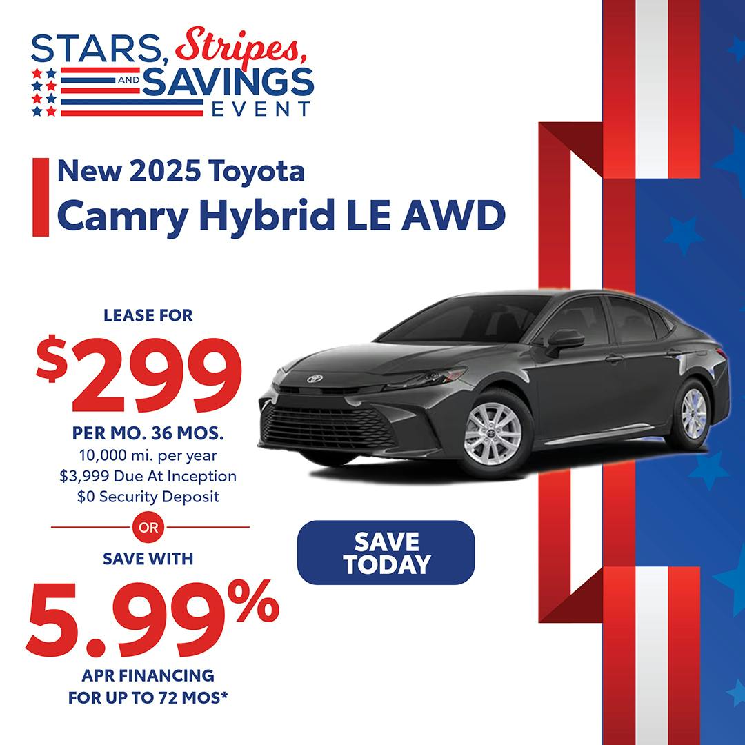 New 2025 Toyota Camry Hybrid LE AWD | Canobie Lake Toyota