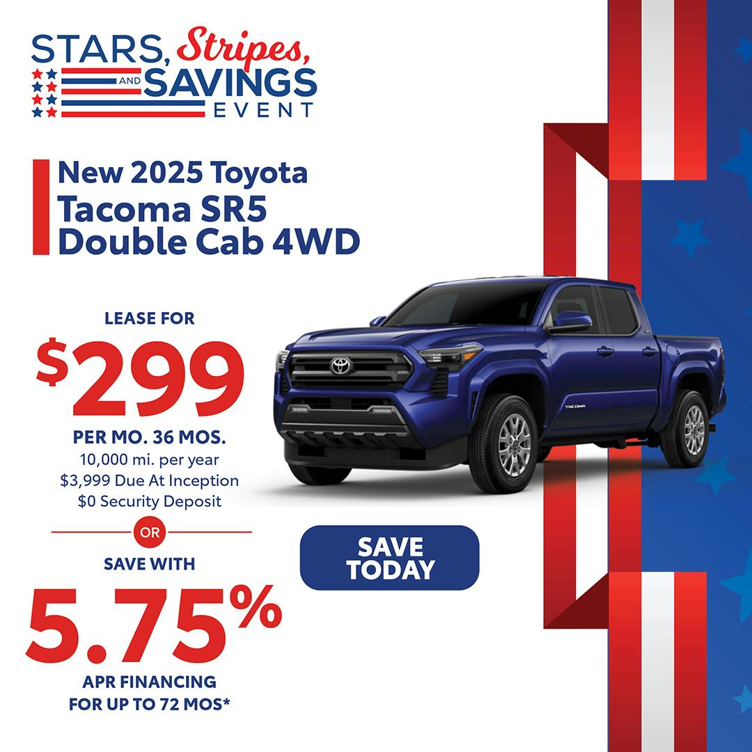 New 2025 Toyota Tacoma SR5 Double Cab 4WD | Canobie Lake Toyota