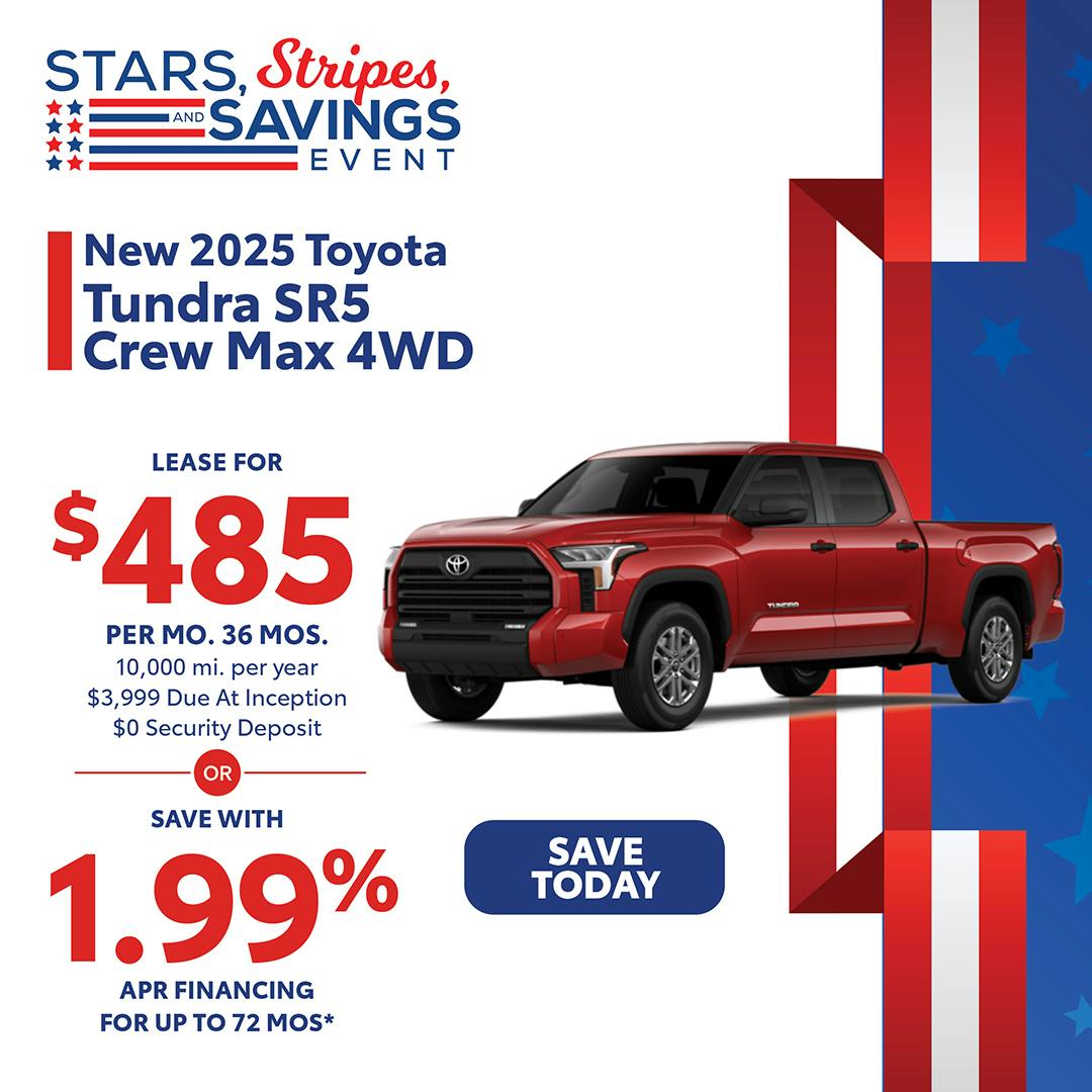 New 2025 Toyota Tundra SR5 Crew Max 4WD | Canobie Lake Toyota