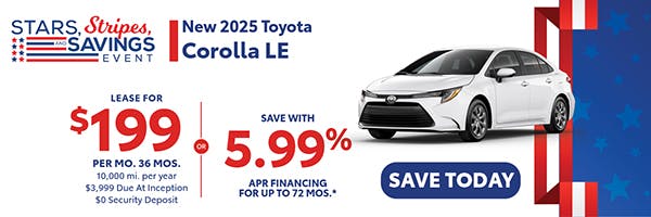 New 2025 Toyota Corolla LE | Canobie Lake Toyota