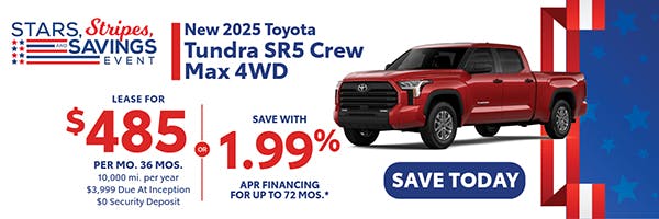 New 2025 Toyota Tundra SR5 Crew Max 4WD | Canobie Lake Toyota