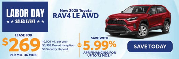 New 2025 Toyota RAV4 LE AWD | Canobie Lake Toyota