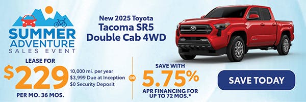 New 2025 Toyota Tacoma SR5 Double Cab 4WD | Canobie Lake Toyota