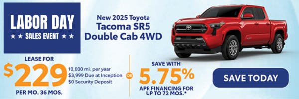 New 2025 Toyota Tacoma SR5 Double Cab 4WD | Canobie Lake Toyota