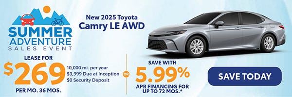 New 2025 Toyota Camry LE AWD | Canobie Lake Toyota