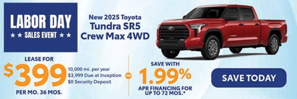 New 2025 Toyota Tundra SR5 Crew Max 4WD | Canobie Lake Toyota