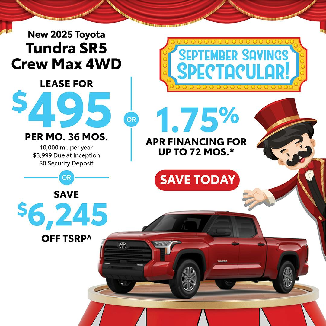 New 2025 Toyota Tundra SR5 Crew Max 4WD | Canobie Lake Toyota