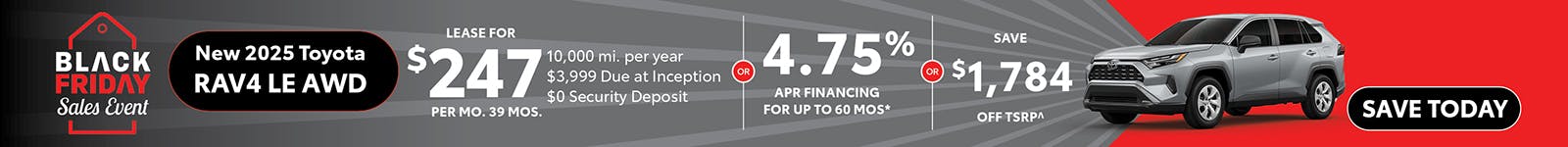 New 2025 Toyota RAV4 LE AWD