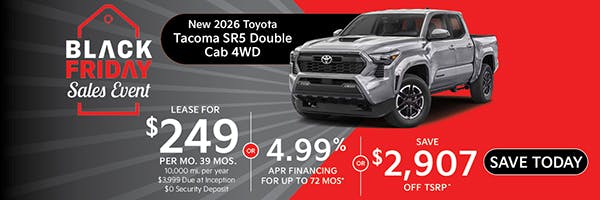 New 2026 Toyota Tacoma SR5 Double Cab 4WD | Canobie Lake Toyota