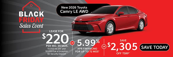 New 2026 Toyota Camry LE AWD | Canobie Lake Toyota