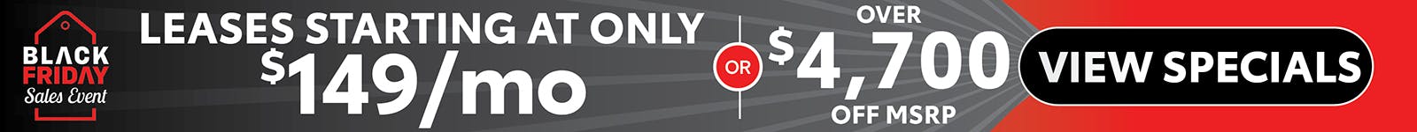 Black Friday Sales Event Savings