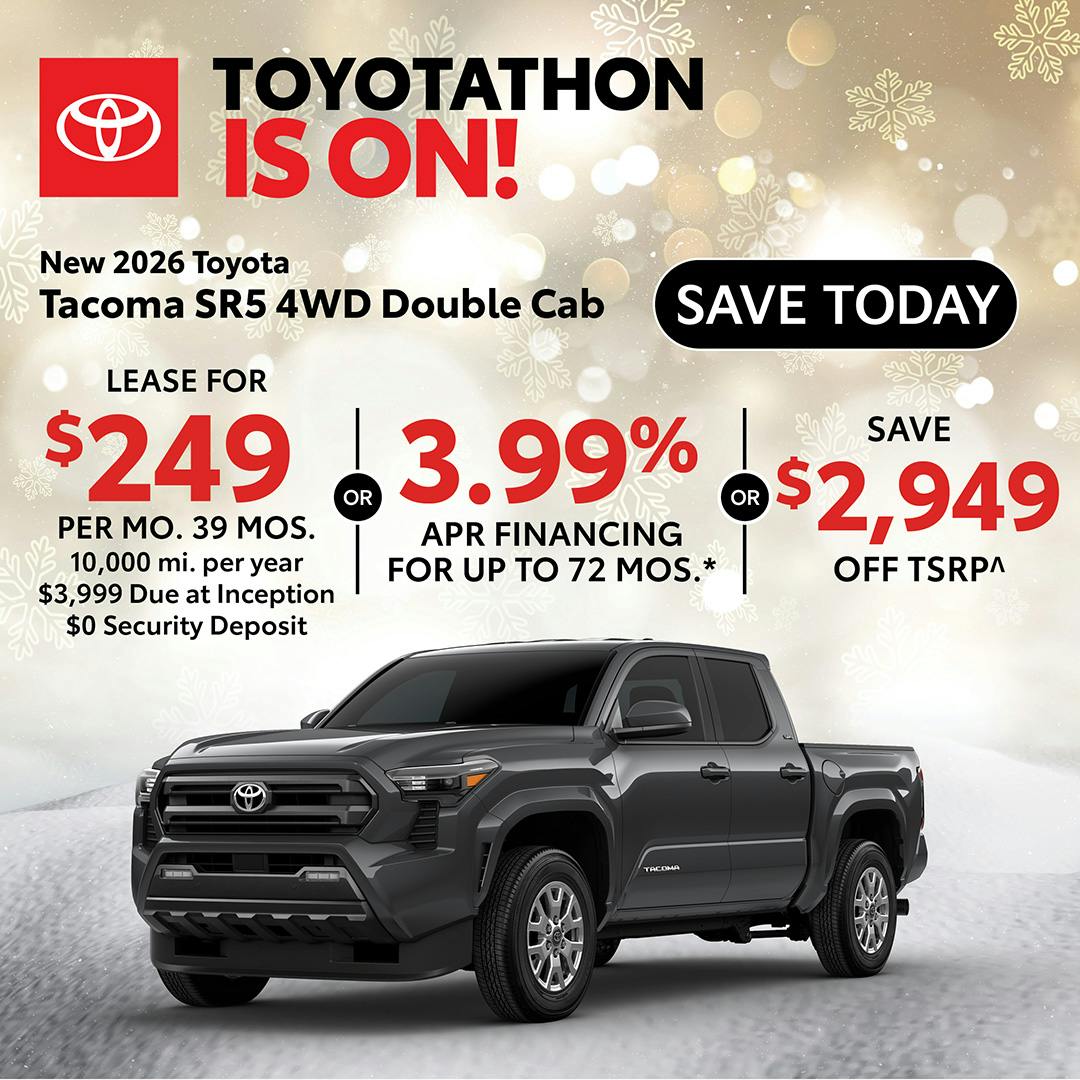 New 2026 Toyota Tacoma SR5 4WD Double Cab | Canobie Lake Toyota