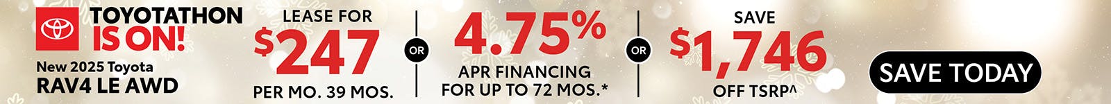 New 2025 Toyota RAV4 LE AWD