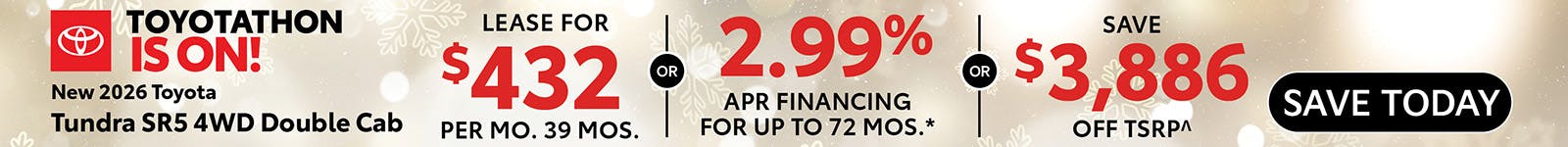 New 2026 Toyota Tundra SR5 4WD Double Cab