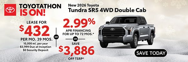 New 2026 Toyota Tundra SR5 4WD Double Cab | Canobie Lake Toyota
