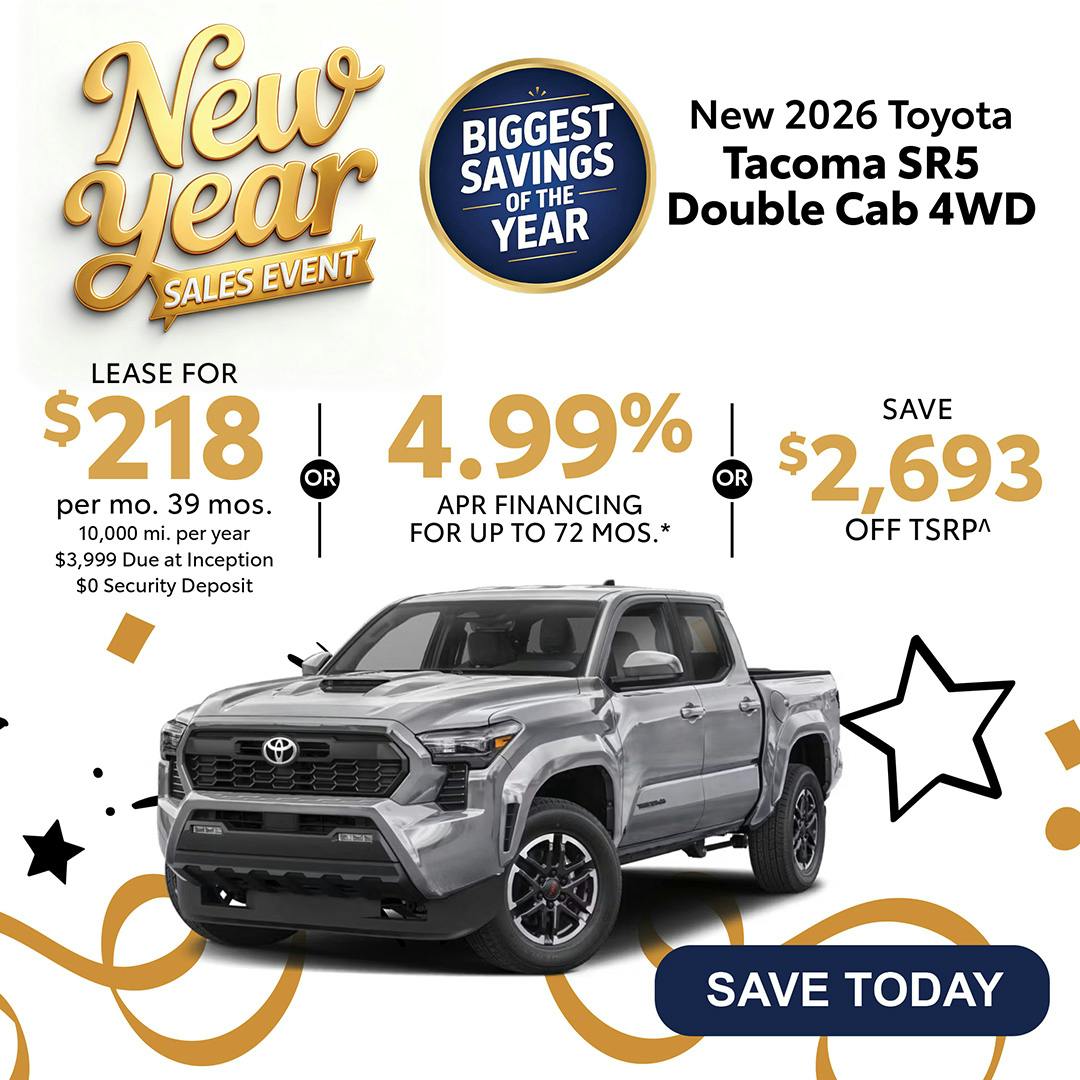 New 2026 Toyota Tacoma SR5 Double Cab 4WD | Canobie Lake Toyota