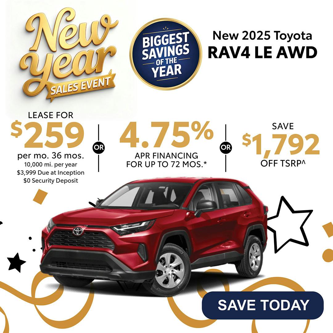 New 2025 Toyota RAV4 LE AWD | Canobie Lake Toyota